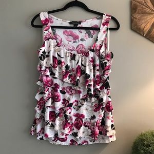 White House Black Market flowered top